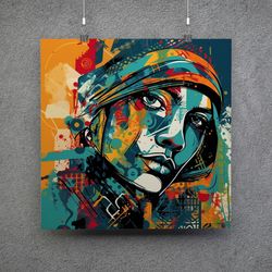 vector graphic neo-expressionism poster - download and print
