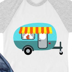 travel trailer svg, colorful print, camping svg clipart, camper shirt design