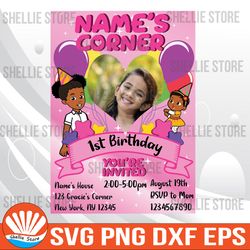 gracies corner birthday invitation | gracies corner birthday party | editable template | instant download | digital