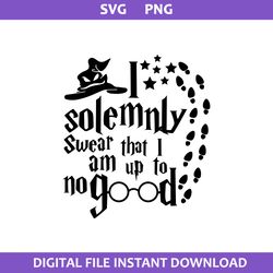 i solemnly swear that i am up to no good svg, hogwarts svg, harry potter svg, png digital file