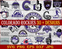 Bundle 25 Files Colorado Rockies  Baseball Team Svg, Colorado Rockies Svg, MLB Team  svg, MLB Svg, Png, Dxf, Eps, Jpg