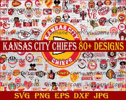 bundle 110 files kansas city chiefs football team svg, kansas city chiefs svg, nfl teams svg, nfl svg, png, dxf, eps