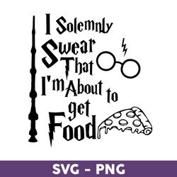 i solemnly swear that i'm about to get food svg, harry potter clipart art cut, harry potter clipart art - download file