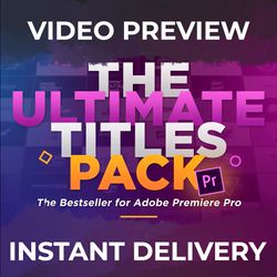 titles pack - premiere pro! 220 animated titles\ video editing\ video animation\ corporate titles\ essential graphics