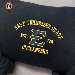 East Tennessee State Buccaneers Embroidered Sweatshirt, NCAA Embroidered Shirt, Embroidered Hoodie, Unisex T-Shirt