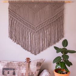 macrame wall hanging, large macrame wall hanging, woven wall hanging, wall tapestry, woven tapestry