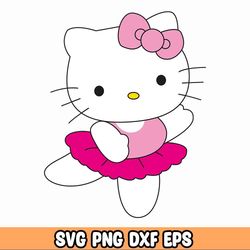 pink girly hello-kitty svg bundle