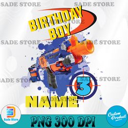 nerf gun party birthday family custom svg, nerf guns birthday svg, nerf birthday svg