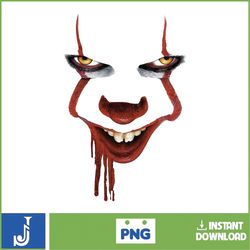 it pennywise clown png, pennywise clown halloween, scary halloween, horror characters, halloween png (20)