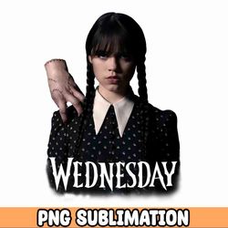 Wednesday Png, Jpeg Files | Digital Download Halloween Sublimination | Sublimation Png Cartoon Jenna Addams Family