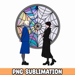 wednesday and enid png, wednesday adams png