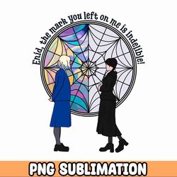 wednesday and enid png, wednesday adams png, enid the mark you left on me is indelible  - nevermore, digital