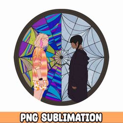 merlina stained glass png vectors window wednesday addams wednesday addams file png ophelia hall window