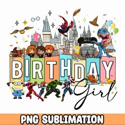 birthday girl squad bundle png, universal birthday squad, univeral studios png, universal birthday boy, universal trip