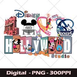 vintage disney hollywood studios png, retro hollywood studios png, hollywood studios trip 2023 png, disney family png