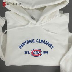 montreal canadiens embroidered sweatshirt, nhl embroidered sweater, embroidered nhl shirt, hockey embroidered hoodie