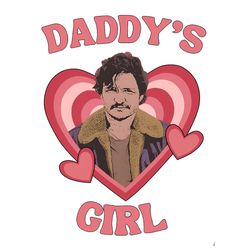 pedro pascal daddy's girl png fireflies sublimation files, pedro pascal fan gifts