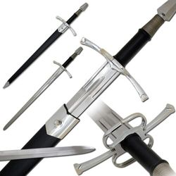 experience the power of a 15th century full tang tempered handmade sharp edge battle sword