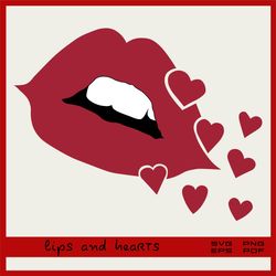 lips and hearts