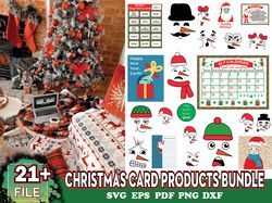 christmas bundle 21 products, christmas card svg, christmas svg, merry christmas svg, xmas svg, santa svg, digital