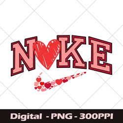 retro heart logo nike png, vintage heart png, just do it png, retro just do it, western png, swoosh png, just do it png
