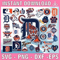 38 files detroit tigers svg, baseball clipart, cricut detroit svg, tigers svg, cutting files, mlb  svg, instant download