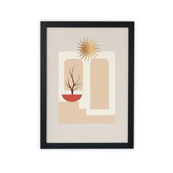 botanical 1 (art print, art instant download, modern, minimalist, poster print, wall decor)
