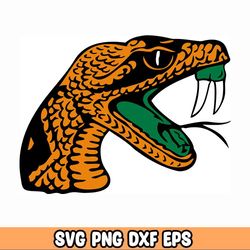 rattlers svg, university svg, logo, famu, florida a & m hbcu, instant download, swac - eps, png, svg, dxf silhouette