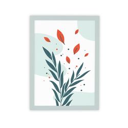 botanical 12 (art print, art instant download, modern, minimalist, poster print, wall decor)