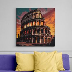 colosseum graphic poster - download and print