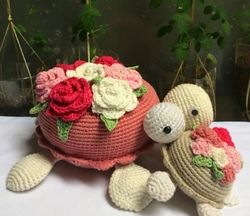 turtle memory game turtle flowers mama turtle and babies crochet pattern sea turtle amigurumi english pdf