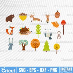 woodland scandinavian forest animals png woodland animals png woodland clipart autumn animals png