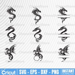 dragon bundle svg,dragon svg,dragon clipart,dragon silhouette,dragon clip art,dragon cut file,dragon vector