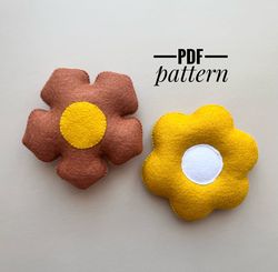 diy flowers  ornaments pattern flowers    patterns felt pdf