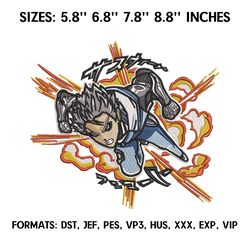 genos embroidery design file pes, anime pes design, machine embroidery pattern. one punch man anime embroidery design