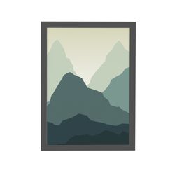 landscape 5 (art print, art instant download, modern, minimalist, poster print, wall decor)
