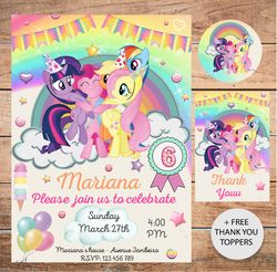 my little pony invitation