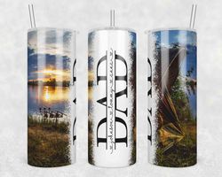 camping dad tumbler wrap, fathers day tumbler wrap, seamless tumbler for dad, 20oz tumbler design, split add kids names