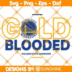 golden state warriors gold blood svg, gold blooded svg, golden state warriors svg, nba playoffs gold blooded svg