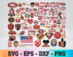 san francisco 49ers logo, bundle logo, nfl teams, football teams,svg, png, eps, dxf 2