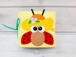 summer fun with felt books: a guide to insects for kids, silent book