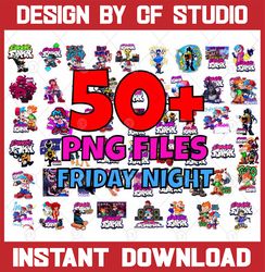 50 friday night funkin bundle png, friday night funkin, friday night funkin png, friday night print files