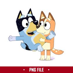 bluey bandit and chilli png, bluey dad png, bluey mum png, bluey png, cartoon png digital file