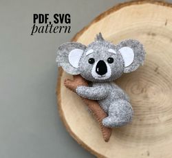 diy koala ornaments pattern australian animals    patterns felt pdf