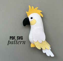 diy cockatoo  ornaments pattern australian animals    patterns felt pdf