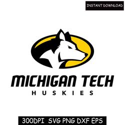 michigan tech huskies svg