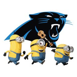 minions team carolina panthers,nfl png, football png, cricut file