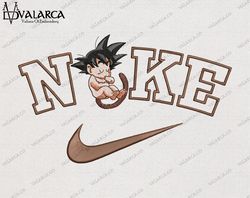 nike x songoku anime nike embroidery designs | dst, exp, hus, pes, jef, vp3, xxx, 4/5/7inches