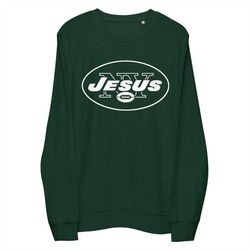 ny jesus unisex organic sweatshirt