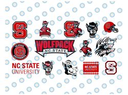 14 files north carolina state university athletic logo, cricut, football svg, ncaa sports svg, png dxf eps, ncsu svg